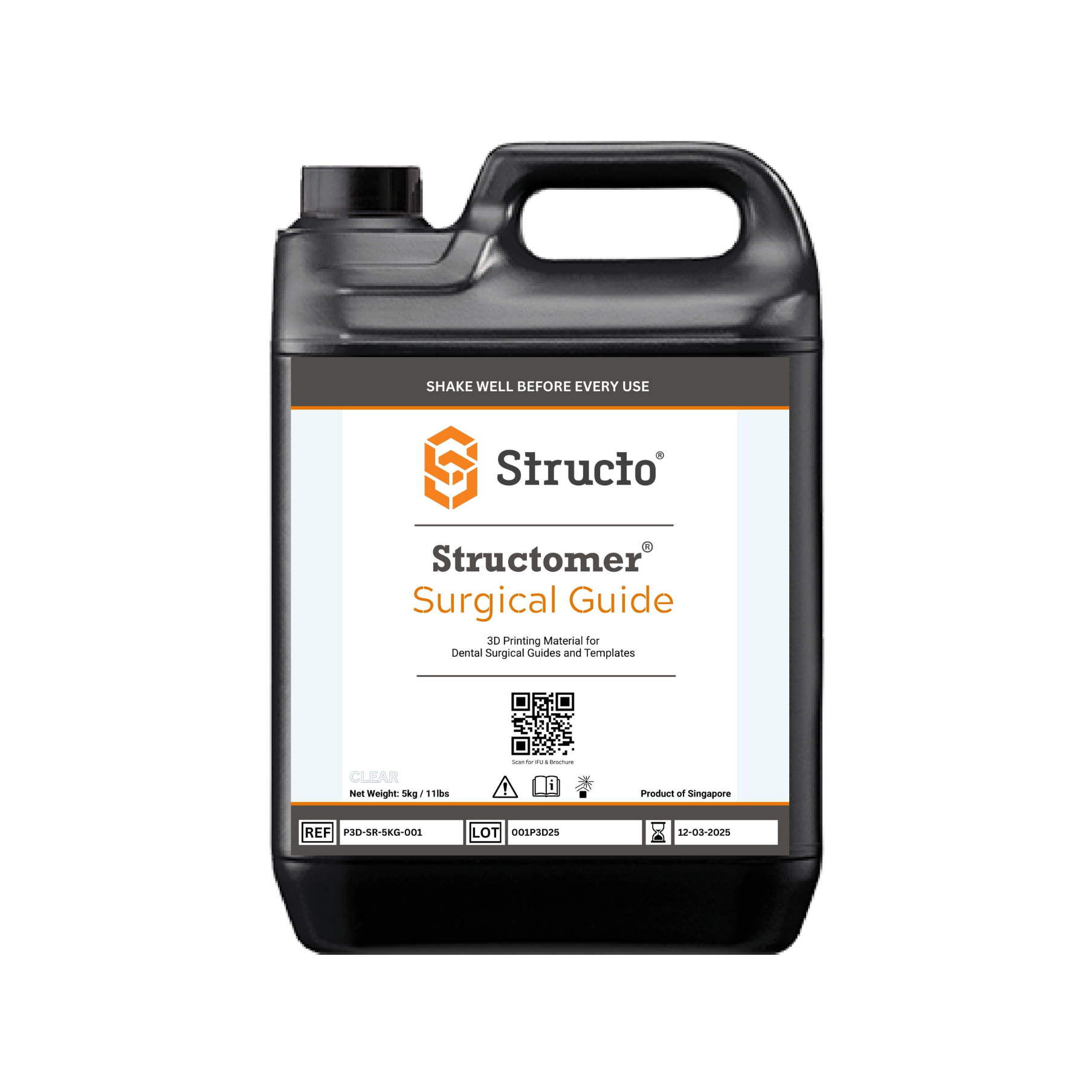 SurgicalGuide_Clear_5KG-BOTTLE Surgical Guides