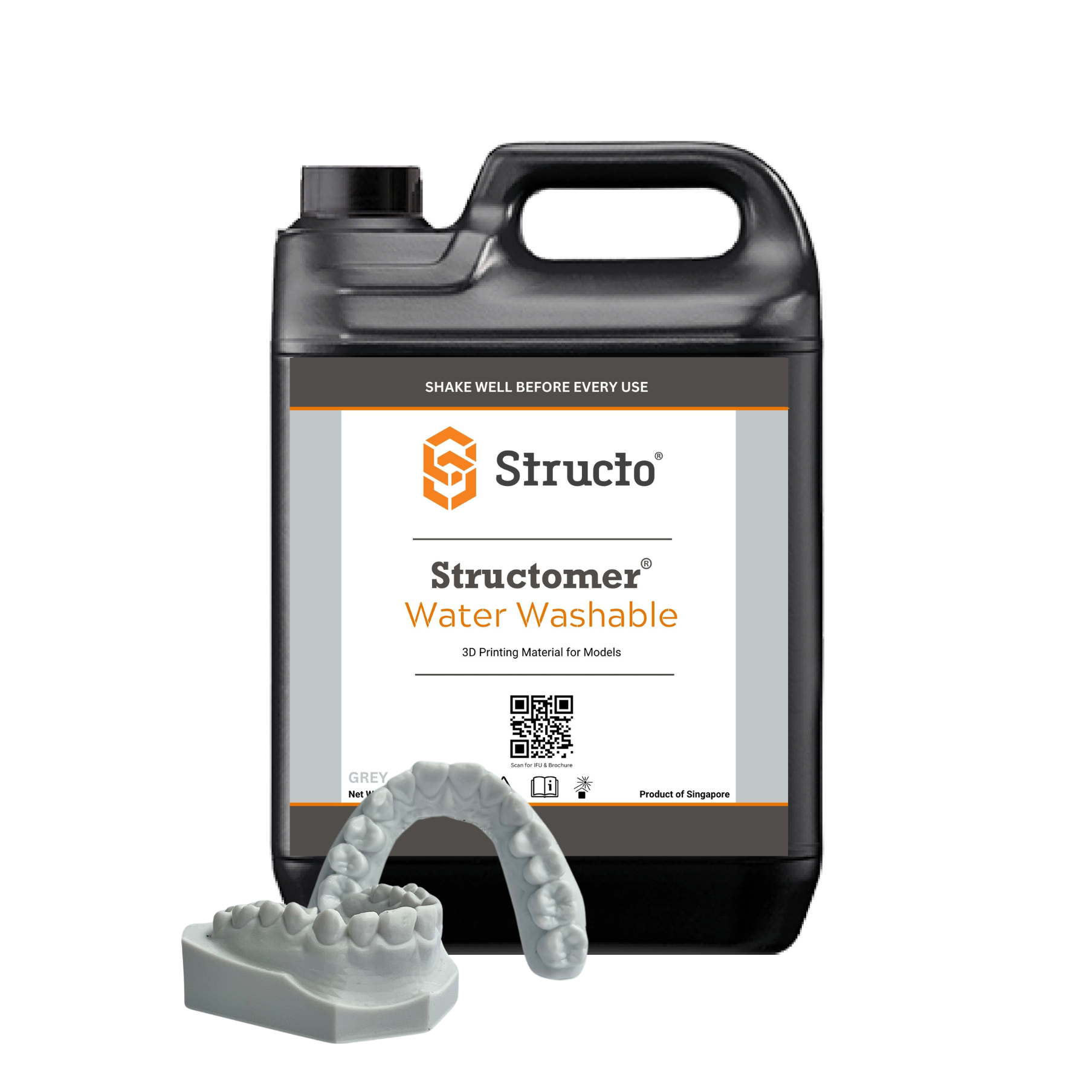 WaterWashable_Grey_5KG-BOTTLE Water Washable