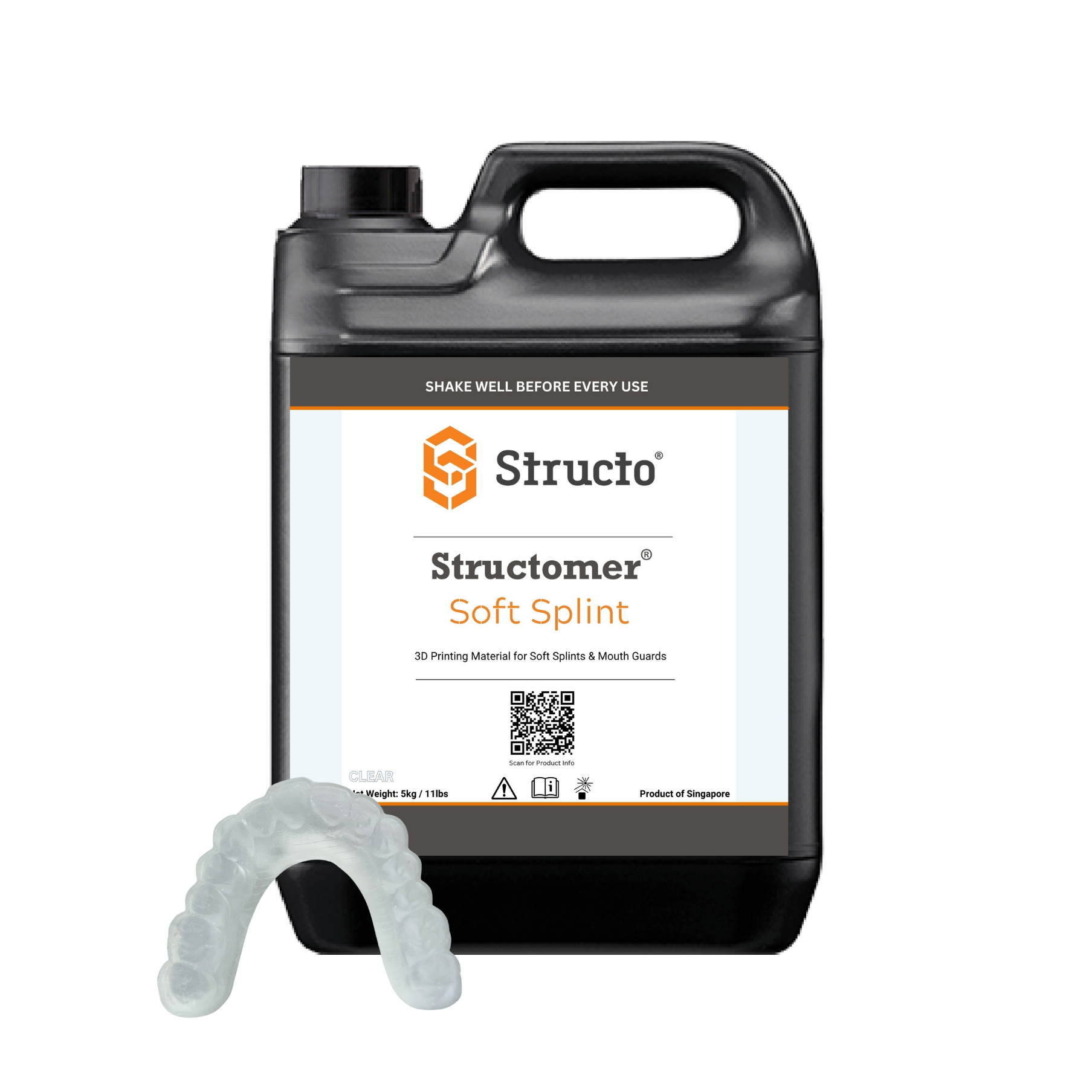 Dental SoftSplint_Clear_5KG-BOTTLE